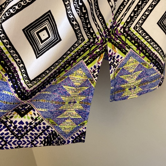 💜NWT Rafaella Modern Aztec Print Tunic Length Women’s size 2X - Picture 8 of 9